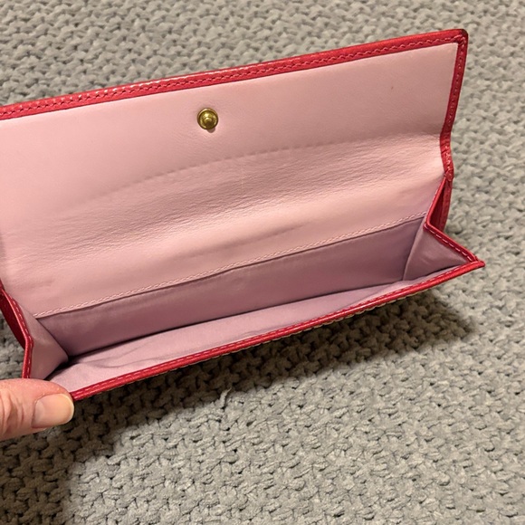 Coach Legacy Vintage Red Leather Turnlock Wallet - Picture 5 of 5